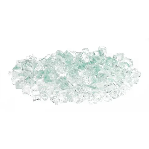 Clear Classic Fire Glass - size 1/2 Inch glass