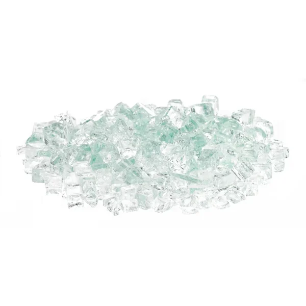 Clear Classic Fire Glass - size 1/2 Inch glass