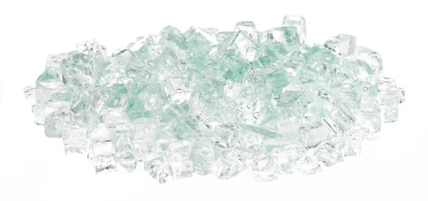 A 10 lb Bag of Starfire Classic Fire Glass Clear Classic Fire Glass -1/2 Inch