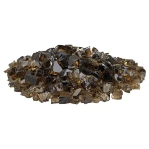 Copper Classic Fire Glass - size 1/2 Inch glass