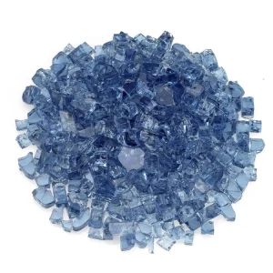 1/2 Inch Pacific Blue Classic Fire Glass