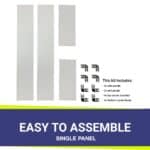 rectangle wind guard assembly parts single panel