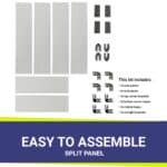 Rectangular Wind Guard Assembly Parts Split Panel