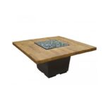 French Barrel Oak Square Dining Firetable
