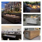 Catalina Gas Fire Pit GRFC Wood Grain lifstyle mix