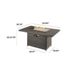 Brooks Gas Fire Pit Table BRK-1224-19-K / The Outdoor Greatroom
