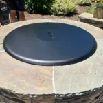 HPC Round Black Aluminum Fire Pit Cover