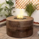 Seqouia Wood Grain Oak Fire Pit Lifestyle 2