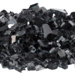Black Reflective Fire Glass for fire pits and fireplaces