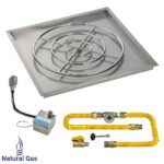 Square Fire Pit Kit | Drop In Pan | S.I.T. Electronic Ignition