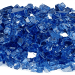 1/4 Inch Cobalt Reflective Fire Glass - American Fire Glass