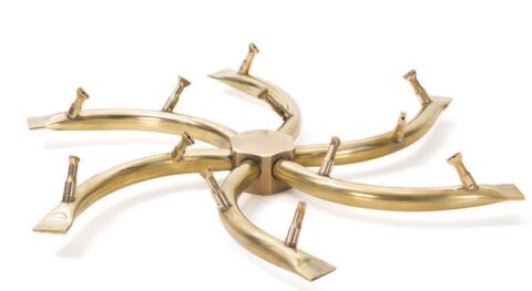 An 18" Brass Bullet Burner for Fire Pits