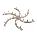 Stainless Steel Fire Pit Triple S Bullet Burner