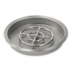 Round Drop-In Fire Pit Pan with Spark Ignition Kit