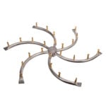 Square Drop-In Fire Pit Pan with SS Triple S Bullet Burner by The Outdoor Plus