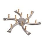Square Drop-In Fire Pit Pan with SS Triple S Bullet Burner by The Outdoor Plus