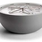 An Image showing the Aluminum Sun Fire Pit Bowl from HPC Fire
