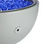 HPC Aluminum Spun Fire Pit-Concrete Finish