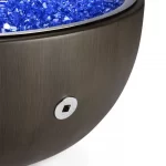 HPC Aluminum Spun Fire Pit-Walnut Finish