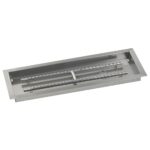 Stainless Steel Rectangular Drop In Fire Pit Pan by American Fireglass