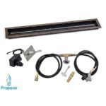 Linear Oil Rubbed Bronze Drop-In Pan with Spark Ignition Kit