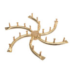 Square Drop-In Fire Pit Pan with Brass Triple S Bullet Burner