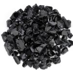 American Fireglass Onyx Recycled Fire Pit Glass - Medium (18-28Mm), 10 lb. Bag