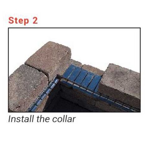 HPC Flex Form Installation Collar for fire pit structure