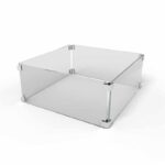 Square Fire Pit Wind Guard - The Outdoor Plus