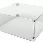 Square Fire Pit Wind Guard - The Outdoor Plus