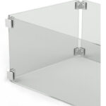 Rectangular Fire Pit Wind Guard Detail