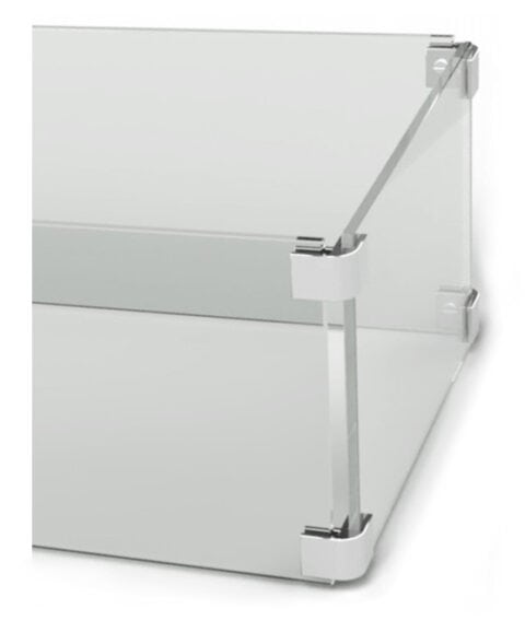 Square Fire Pit Wind Guard - The Outdoor Plus