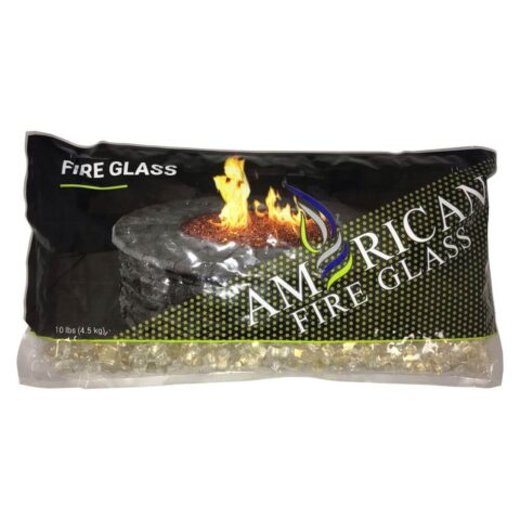 1/2 Inch Gold Reflective Fire Glass by American Fire Glass