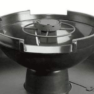 H2Onfire Black Concrete Fire on Water Bowl / HPC Fire