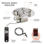 HPC Electronic Ignition Round Flat Insert Penta Burner