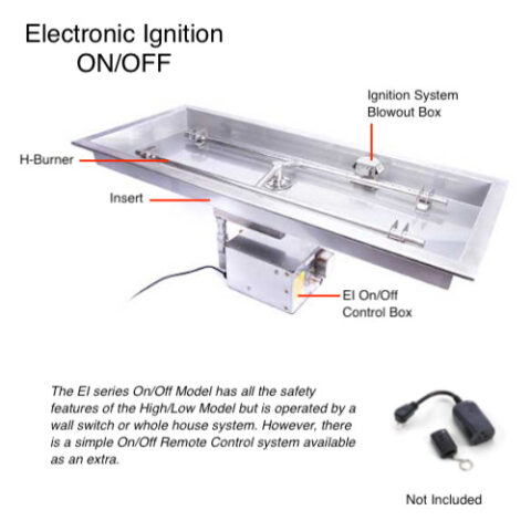 HPC Electronic Ignition Rectangle Insert H Burner