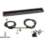 Linear Oil Rubbed Bronze Drop-In Pan with Spark Ignition Kit