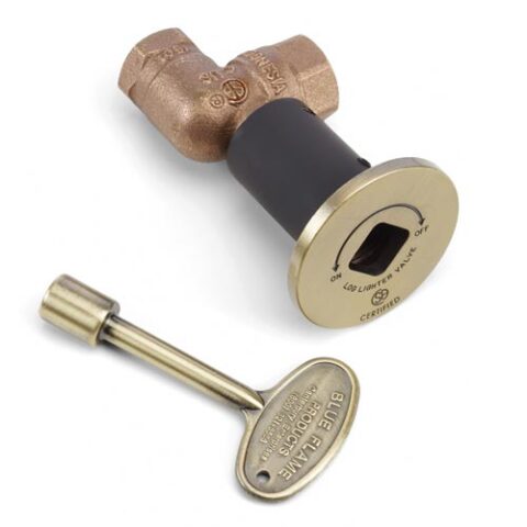 HPC Fire 3/4 Inch Angled Gas Fire Pit Shut Off Valve