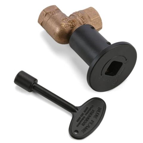 HPC Fire 3/4 Inch Angled Gas Fire Pit Shut Off Valve