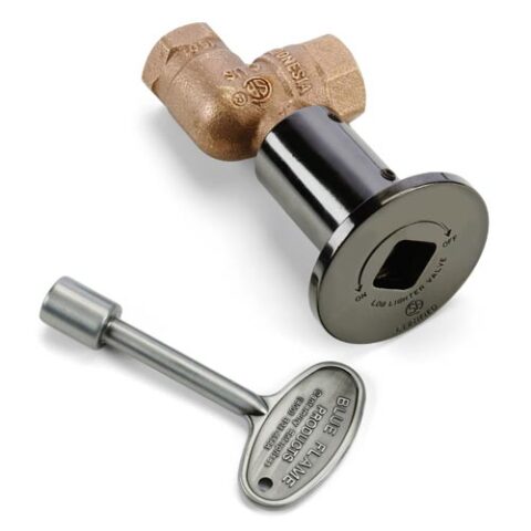 HPC Fire 3/4 Inch Angled Gas Fire Pit Shut Off Valve