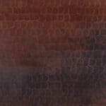 HPC Hammered Copper Gas Fire Pit Bowl Finish Sample