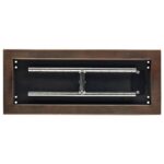 Rectangular Oil Rubbed Bronze Drop-In Pan with Spark Ignition Kit
