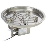 HPC Round Fire Pit Insert Torpedo Burner - Electronic Ignition