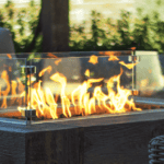 Square Fire Pit Wind Guard - The Outdoor Plus