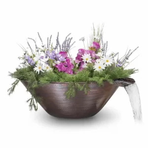 View The Remi Copper Planter and Water Bowl