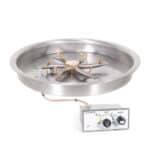 Round Drop In Pan Stainless Steel Triple S Bullet Burner Flame Sense Spark Ignition