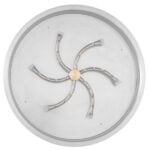 Round Drop In Pan Stainless Steel Triple S Bullet Burner Flame Sense Spark Ignition