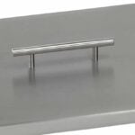 Stainless Steel Rectangular Fire Pit Cover handle detail