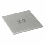 Stainless Steel Square Fire Pit Cover with handle