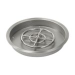 American FireGlass Round Drop In Tray with S.I.T. Electronic Ignition